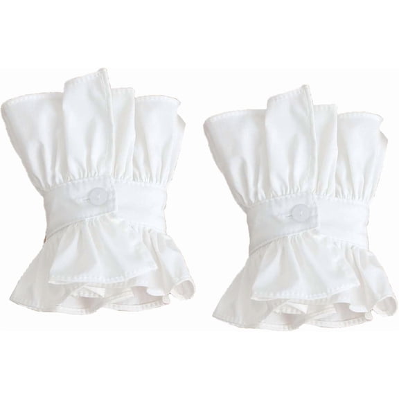 YEKEYI Women Fake Collar Shirt Versatile Accessories Victorian Collar Half Shirt Collar False Sleeve Cuffs