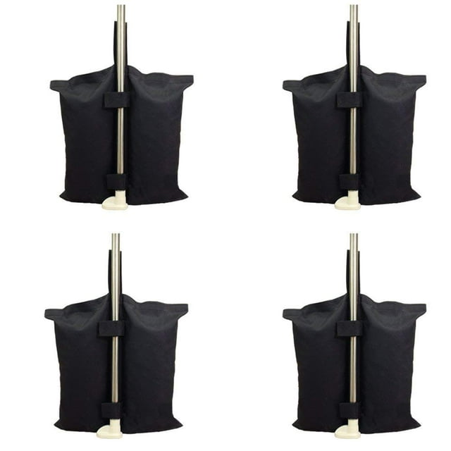 YELAIYEHAO 4 Pcs Black Weight Bags for Pop up Canopy Tent Sun Shelter 120 Ib Max