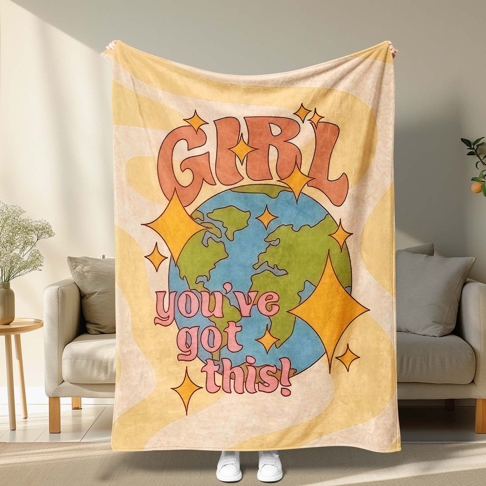 YELEE Birthday Gifts for Women Unique, Super Soft Plush Blanket for Girl, Womens Birthday Gift Ideas form Her Friend Mom Sister Grandma, 50x60 Inches