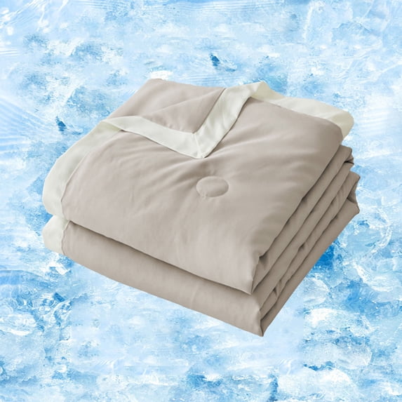 YELEE Cooling Blanket for All-Season Size Queen Summer Lightweight Blankets for Sofa Bed Grey Silky Ultra Soft Comforter