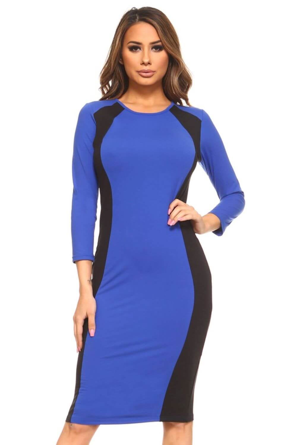 white christmas dresses Royal Blue Sequin Lace-Up Short Cocktail Gown – Dreamdressy main image 1