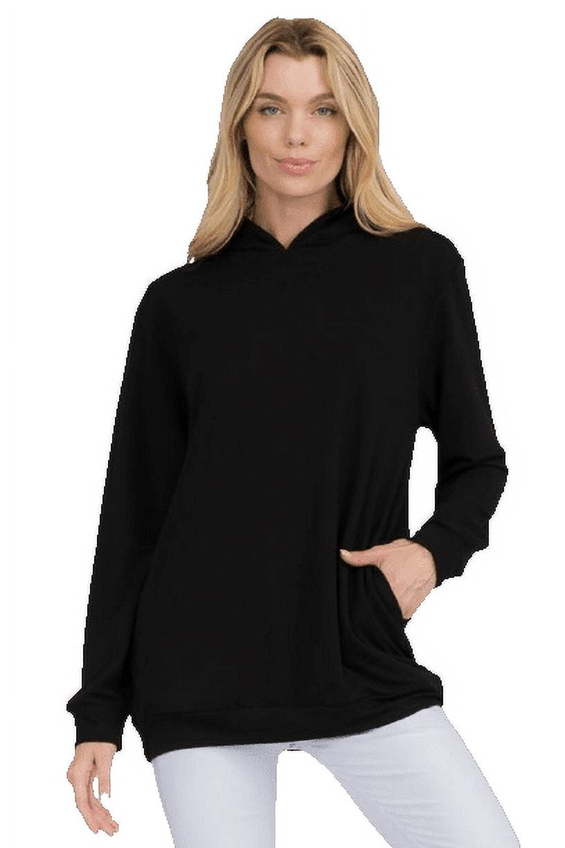 Black hoodie top no strings