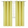 thumbnail image 1 of YELLOW 2-Piece Outdoor Thermal Blackout Grommet Patio Curtain Panels Set, Two (2) Panels 35" x 63" Each (K68), 1 of 3