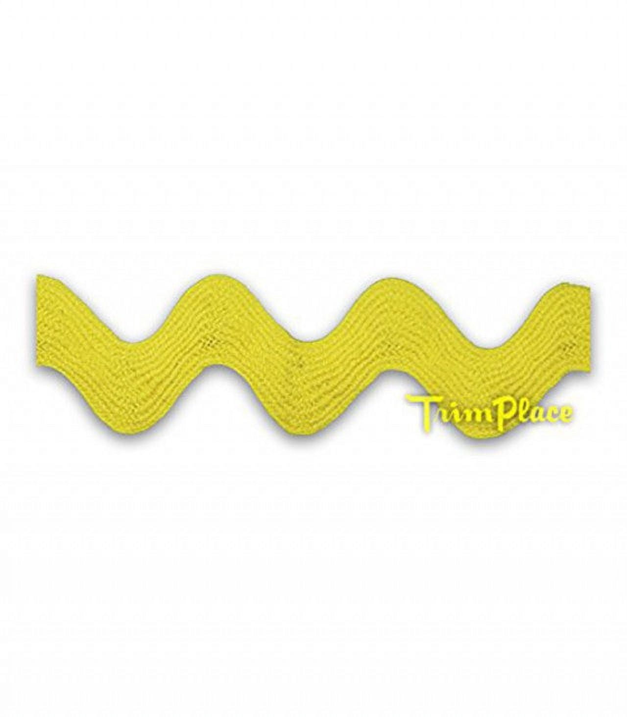 YELLOW 3/4 INCH RIC RAC - Walmart.com