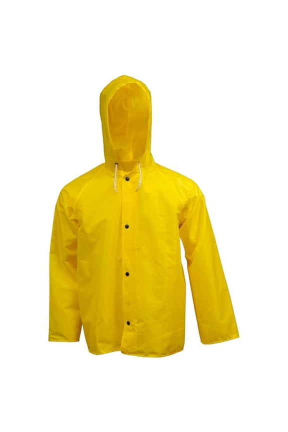 Rubber B1378616 J21107 Eagle Storm Fly Front Hooded Jacket - Yellow - 3XL