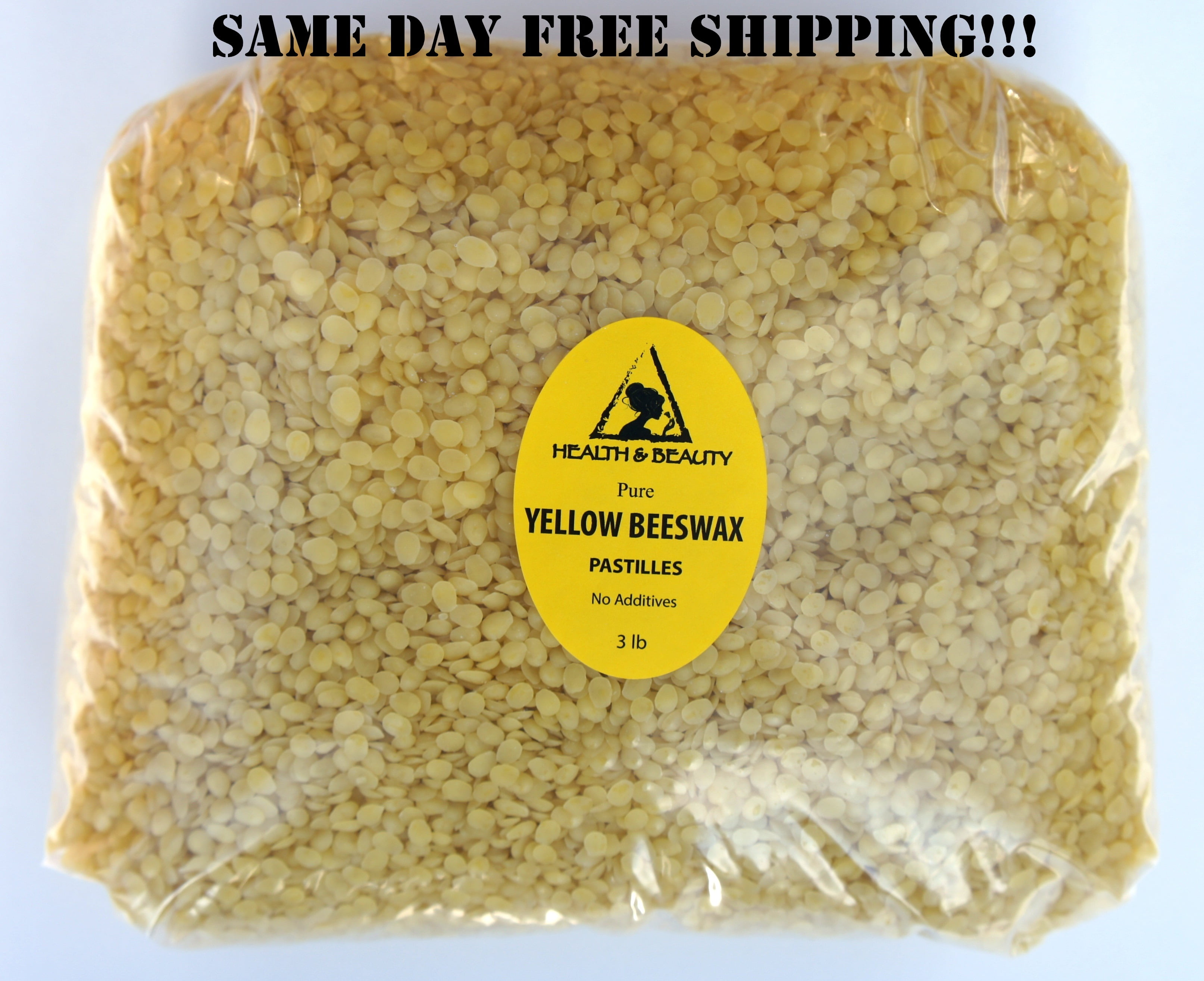 Pure Beeswax Pellets, Triple Filtered Bees Wax for Skin, Face