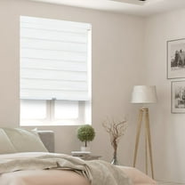 YELLOW BLINDS Cordless Light-Filter Zebra Shade, Burton Arctic, 20"W X 72"H