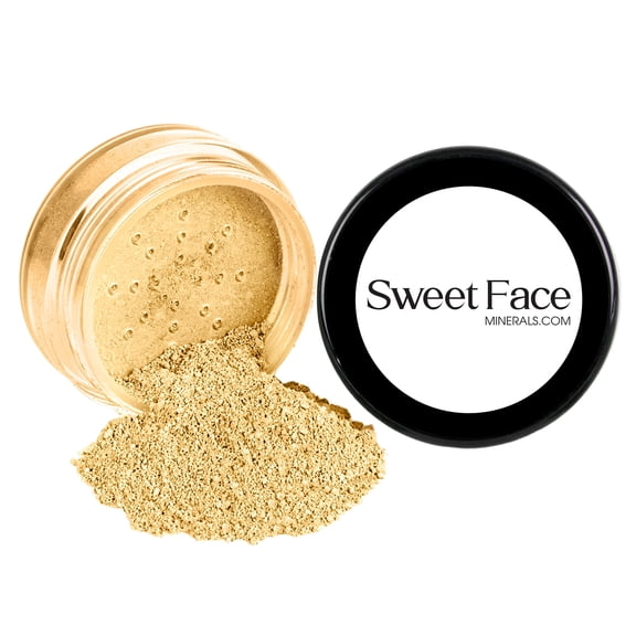 (20Gram Sifter Jar) Yellow Color Corrector by SweetFace Minerals, Under Eye Corrector, Color Corrector For Dark Circles, Dark Circle Corrector, Skin Corrector, Makeup Corrector