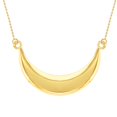 thumbnail image 1 of YELLOW GOLD CRESCENT MOON PENDANT NECKLACE :  10K  Pendant with 18" chain, 1 of 1