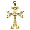 thumbnail image 1 of YELLOW GOLD ELEGANT ARMENIAN CROSS DIAMOND PENDANT :  10K  Pendant only, 1 of 1