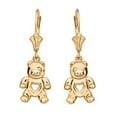 thumbnail image 1 of YELLOW GOLD LOVE BEAR EARRINGS :  14K, 1 of 1