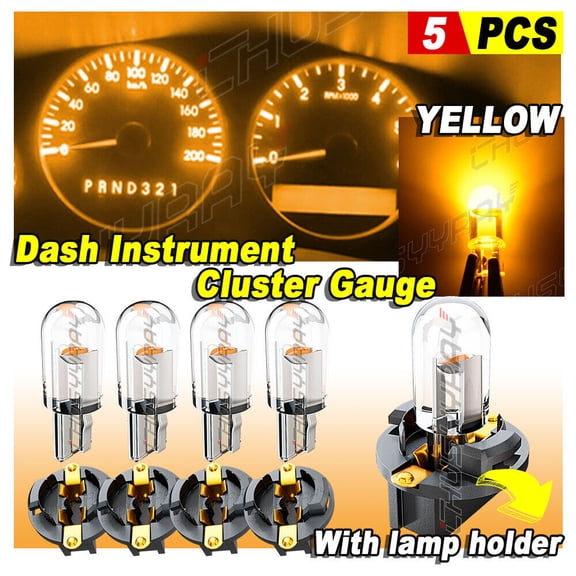 YELLOW LED Dash Cluster Instrument Gauge Replacement Light Kit Fit for 00-02 TAHOE