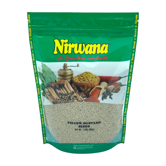 YELLOW MUSTARD SEEDS 16 OZ POUCH BY NIRWANA
