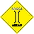 thumbnail image 1 of VOSS SIGNS Plastic Reflective Sign 12" Bridge, 1 of 2