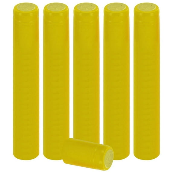 YELLOW PVC SHRINK CAPSULES 100 Pack