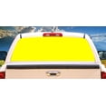 thumbnail image 1 of YELLOW Rear Window Graphic truck view thru vinyl decal back, 1 of 3