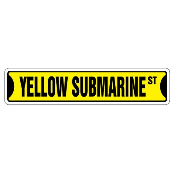 YELLOW SUBMARINE Street Sign new sign music Penny Lane | Indoor/Outdoor | 24" Wide