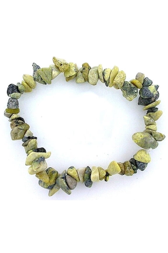 YELLOW TURQUOISE CHIP GEMSTONE GEM STONE BEADS STRETCH BRACELET SB23