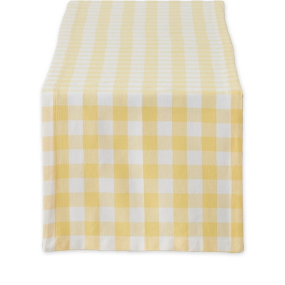 DII Gingham Check 14x72" Table Runner