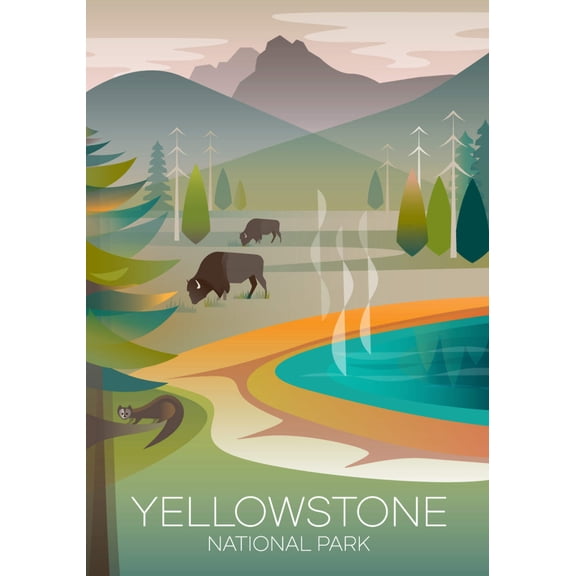 YELLOWSTONE GRAND PRISMATIC PRINT