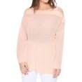 thumbnail image 1 of YEMAK Women's Cold Shoulder Long Sleeve Knit Tunic Top Pullover Sweater MK3631-BLS-L, 1 of 7