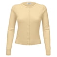 thumbnail image 1 of YEMAK Women's Knit Cardigan Sweater – Long Sleeve Crewneck Basic Classic Casual Button Down Soft Lightweight Knitted Top, 1 of 10