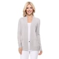 thumbnail image 1 of YEMAK Women's Knit Cardigan Sweater – Long Sleeve Open Front Basic Classic Casual Soft Lightweight Knitted Shrug with Pocket, 1 of 9