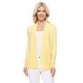 thumbnail image 1 of YEMAK Women's Knit Cardigan Sweater – Long Sleeve Open Front Basic Classic Casual Soft Lightweight Knitted Shrug with Pocket, 1 of 9