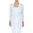 thumbnail image 1 of YEMAK Women's Long Sleeve Soft Sheer Slub Open Front Casual Cardigan Sweater MK8080-LBL-L, 1 of 7
