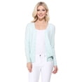 thumbnail image 1 of YEMAK Women's Long Sleeve V-Neck Button Down Soft Knit Cardigan Sweater MK5178-IceBlue-L, 1 of 8