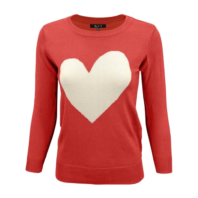 j crew heart sweater