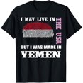 thumbnail image 1 of YEMEN shirt, DNA flag tshirtsMen and women, White Black T-shirt, size: Extra large S-2135XL, 1 of 4