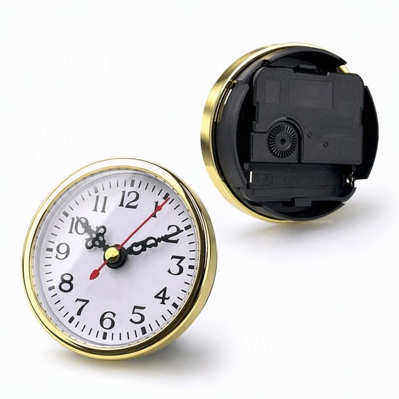 YEMNPIOS 1 Pc 3-1/8 Inch Clock Insert Fit 3.0 Inch Hole Gold