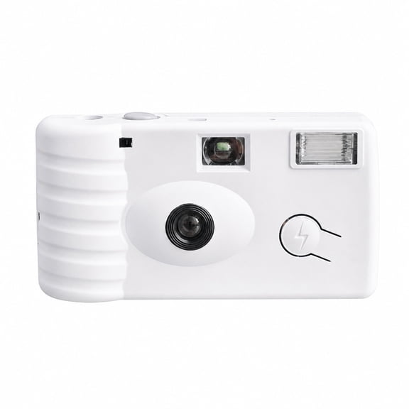YEMNPIOS 1 Pc Disposable Camera Bulk Single Use 35mm with Flash for Wedding Travel Camp White