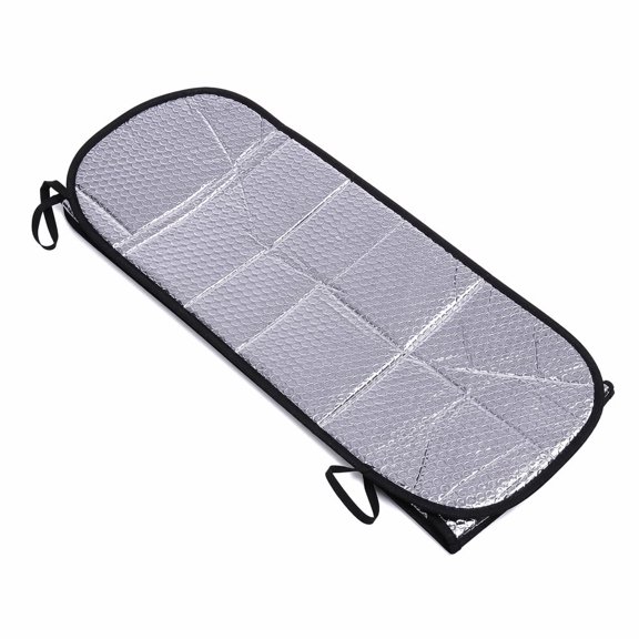 YEMNPIOS 1 Pc Foldable Windshield Sun Shade Heat Reflective Car Auto Sun Visor Silver