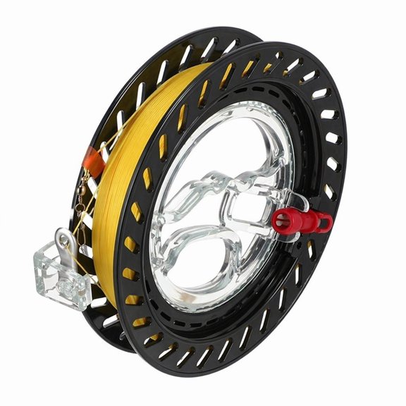 YEMNPIOS 1 Pcs Kite Reel Winder 7 Inch 656ft Nylon String Outdoor Flying Tool with Bearing Lock