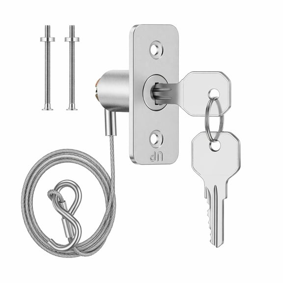 YEMNPIOS 1 Set Garage Door Emergency Key Release Lock Kit with Cable for Automatic Door Opener