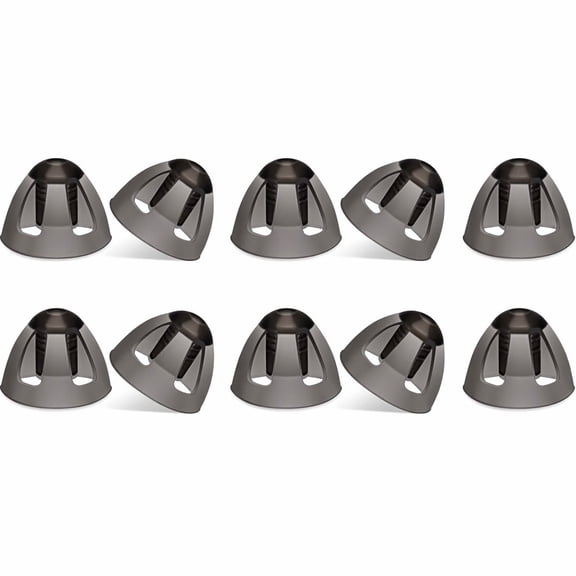 YEMNPIOS 10 Pcs Hearing Aid Domes 8mm Soft Silicone Open Domes Replacement for ReSound BTE