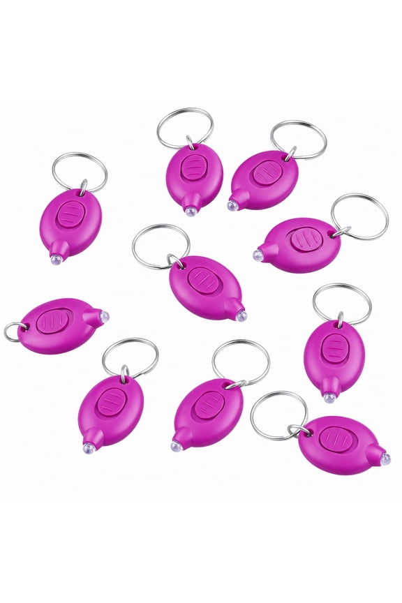 10 Pcs Mini UV LED Keychain Flashlight 395nm UV Key Ring Light Torch