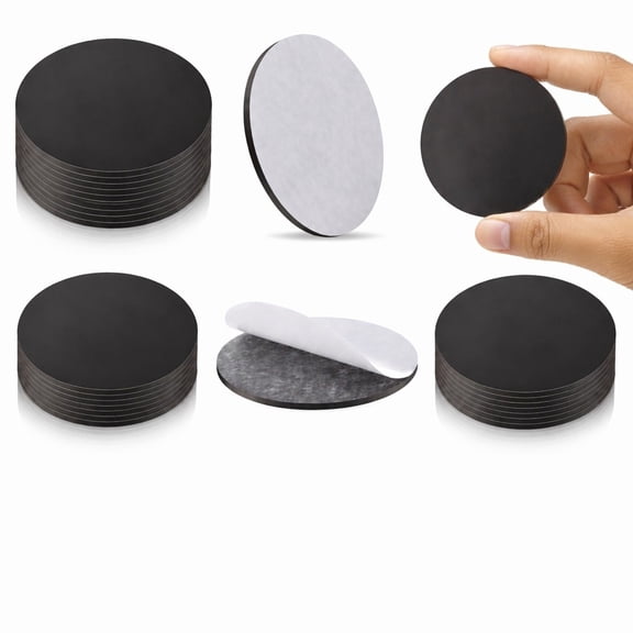 YEMNPIOS 10 Pcs Round Large Magnet Dots 2.17 Inch Adhesive Backing Flexible Circle for Crafts DIY