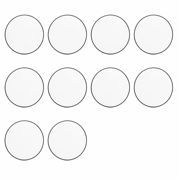YEMNPIOS 10 Pcs Sublimation Button Blanks 3 Inch MDF Self Adhesive Pins for DIY Crafts