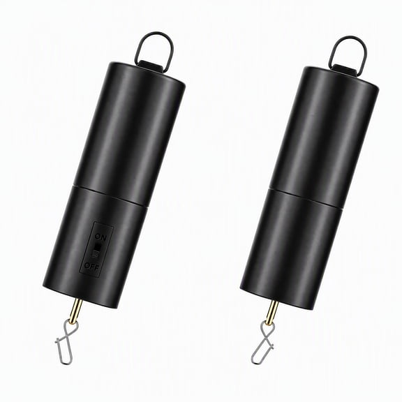 YEMNPIOS 2 Pcs Ornament Spinner Battery Operated Wind Spinner Motor Rotator for Tree Decoration Black