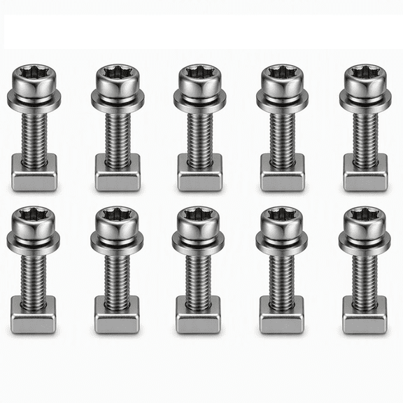 YEMNPIOS 20 Pack M6x16mm Stainless Steel Battery Terminal Bolts Nuts Kit for Motorcycle ATV E-Bike Boat