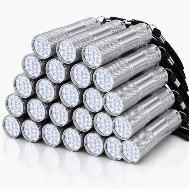 Mini Plan YEMNPIOS 20 Pack Mini Water Resistant Aluminum LED Flashlights with ...