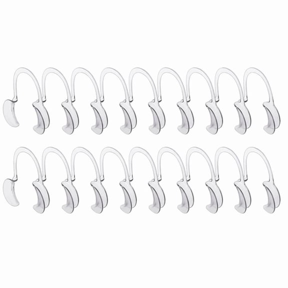 YEMNPIOS 20 Pcs Dental Mouth Retractor 4.72x3.39x0.67 Inch Cheek Opener for Teeth Whitening Clear