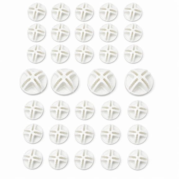 YEMNPIOS 48 Pcs Cube Connectors Plastic Storage Wire Cube Organizer ABS Connectors for Modular Closet Storage Wire Shelf White