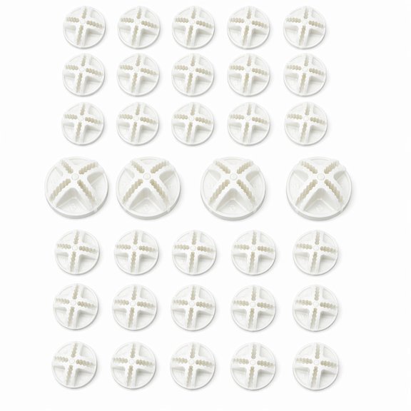 YEMNPIOS 48 Pcs Cube Connectors Plastic Storage Wire Cube Organizer ABS Connectors for Modular Closet Storage Wire Shelf White