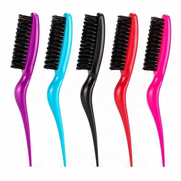 YEMNPIOS 5 Pcs Teasing Hair Brush Boar Bristle Comb for Women