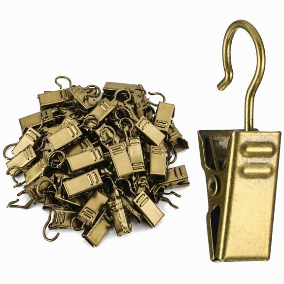 YEMNPIOS 50 Pcs Christmas Light Clips Asphalt Roof Clips Mini Gutter Hooks for Outdoor Decoration Bronze