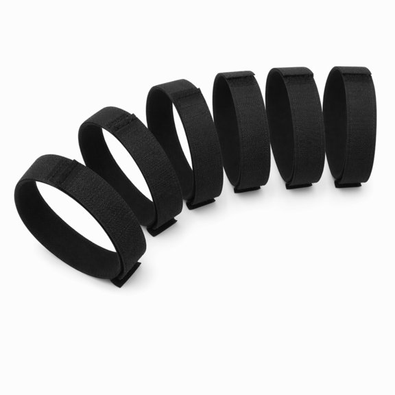YEMNPIOS Black Boot Blousers Elastic Military Boot Straps Ankle Strap 1 Inch Wide Bands for Hunting Hiking Army